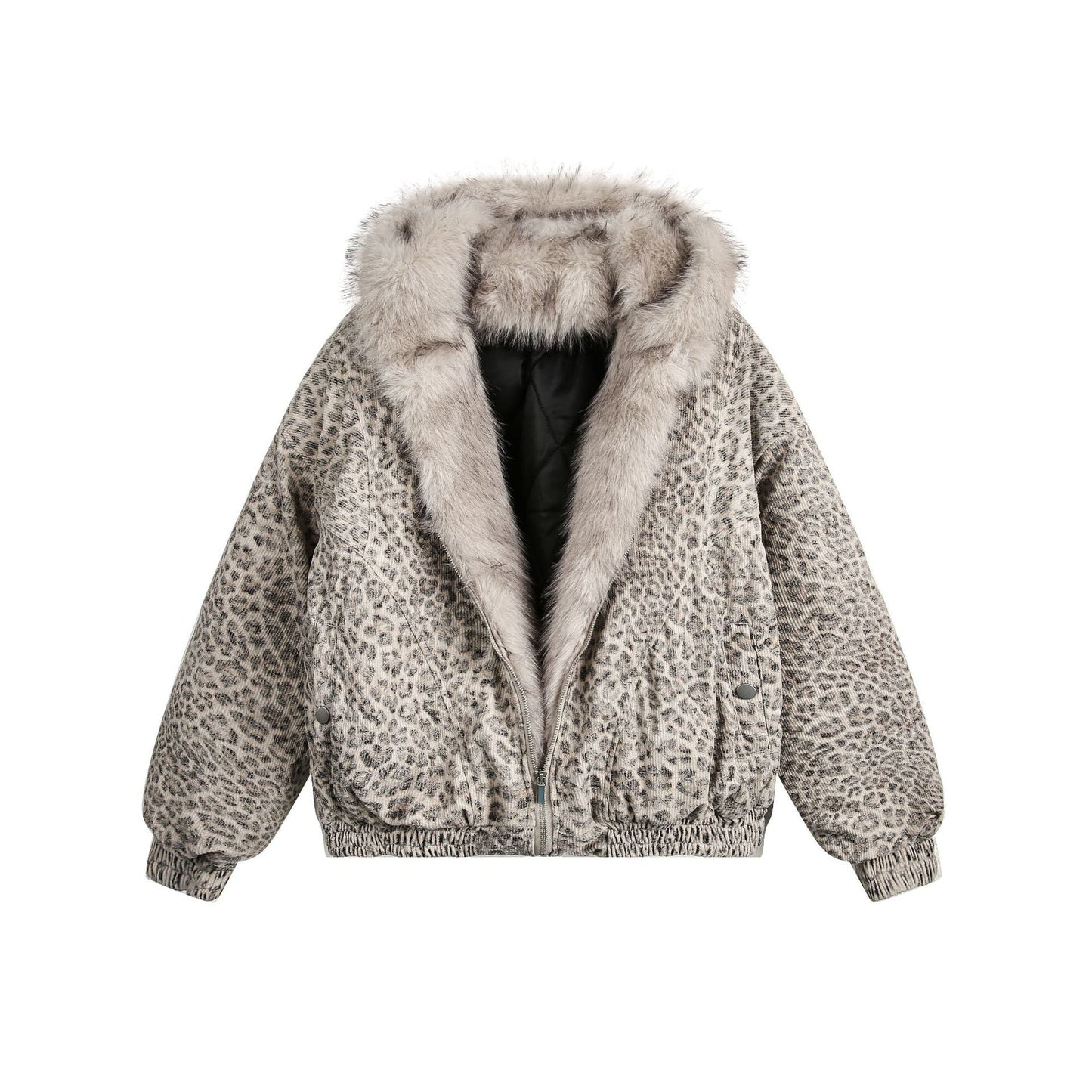 YAVIORA Leopard Print Puffer