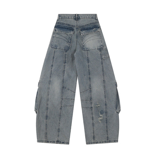 YAVIORA Distressed Utility Jeans