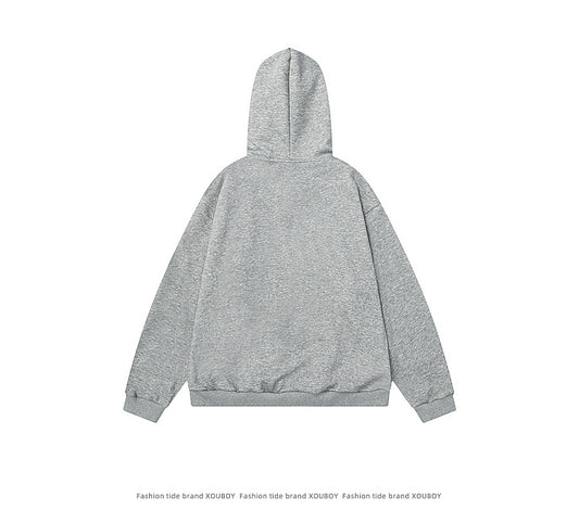 YAVIORA Cat Print Zip Hoodie