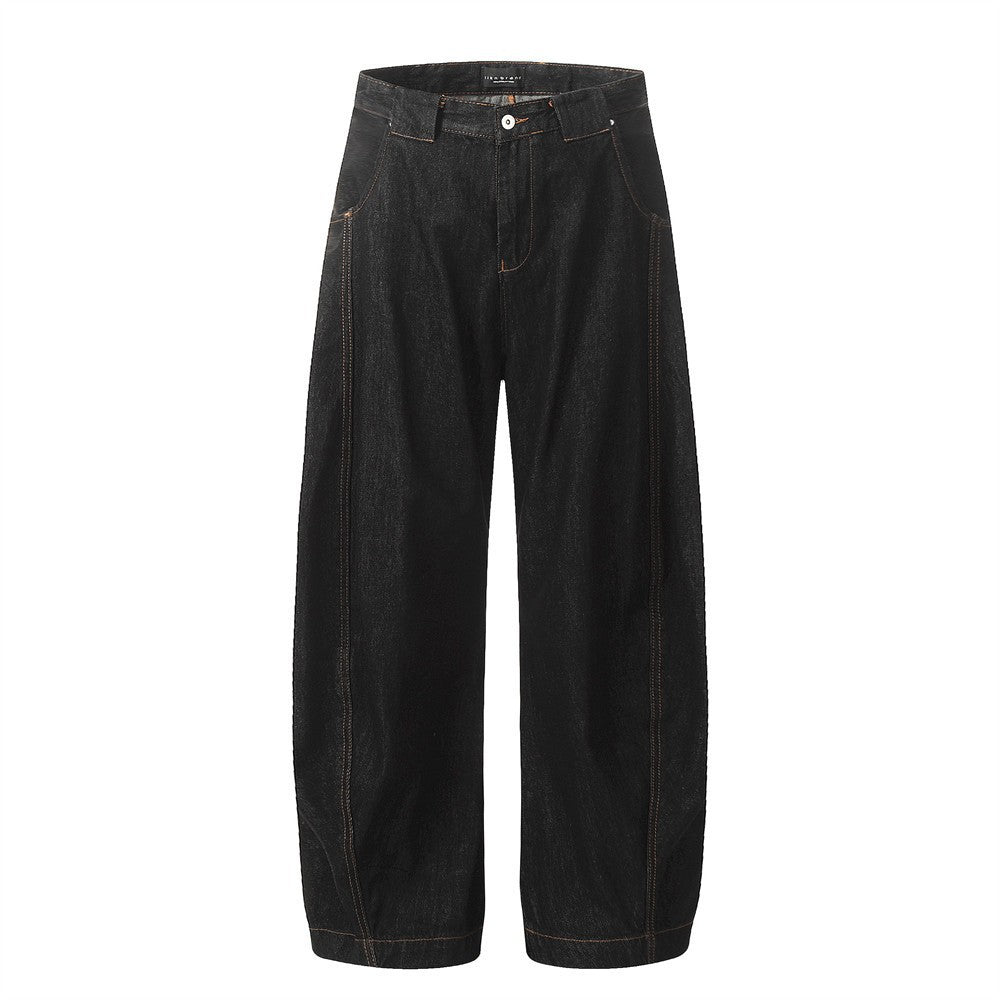 YAVIORA Jeans mit Kontrastnaht