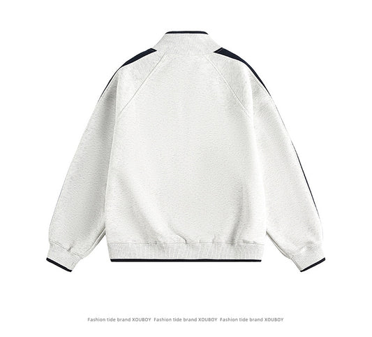 YAVIORA Striped Varsity Jacket