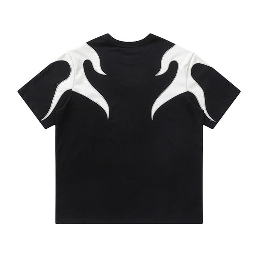 YAVIORA Flame Embroidered Tee