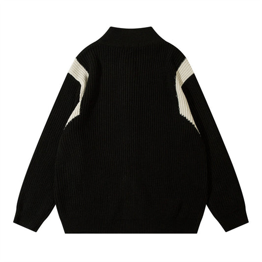 YAVIORA Color Block Cardigan
