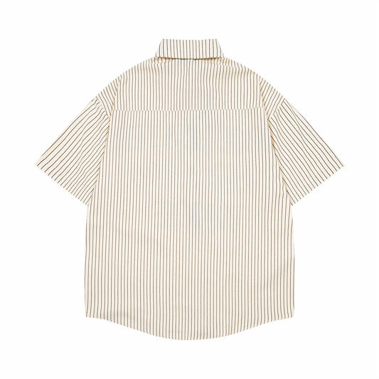 YAVIORA Letter Print Tie Shirt