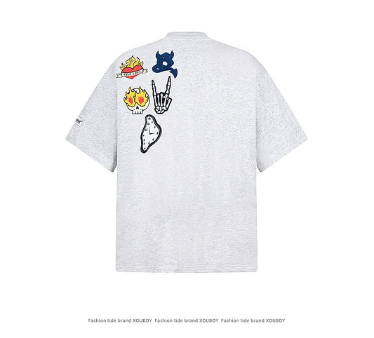 YAVIORA Graffiti Cartoon Tee