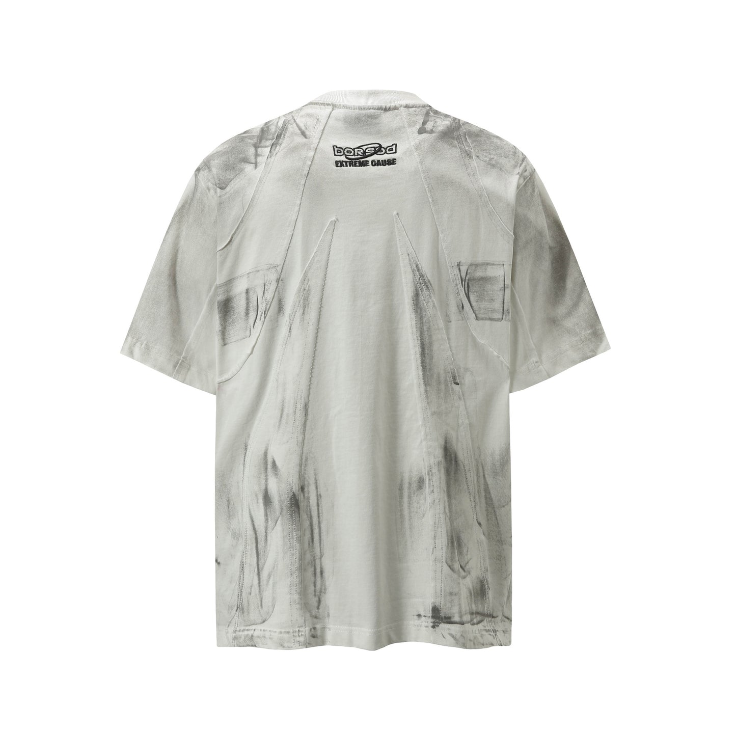YAVIORA Dekonstruiertes Patchwork-T-Shirt