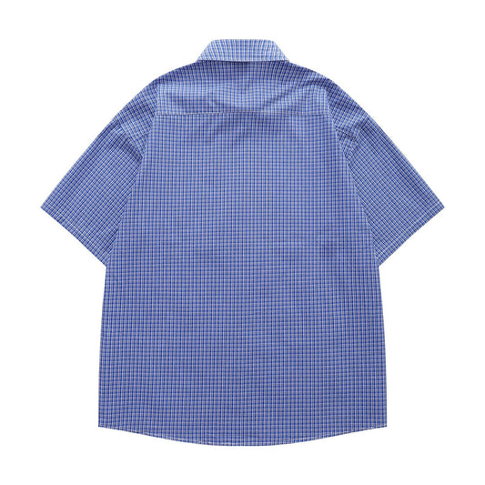 YAVIORA Plaid Embroidered Shirt