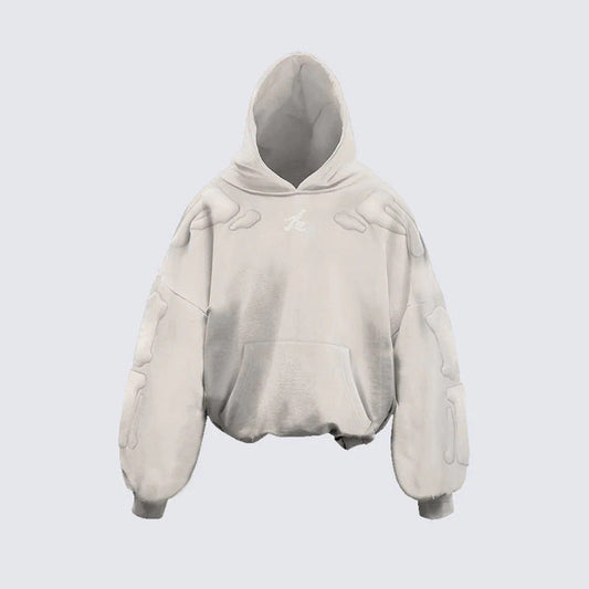 YAVIORA Skeleton Embroidered Hoodie