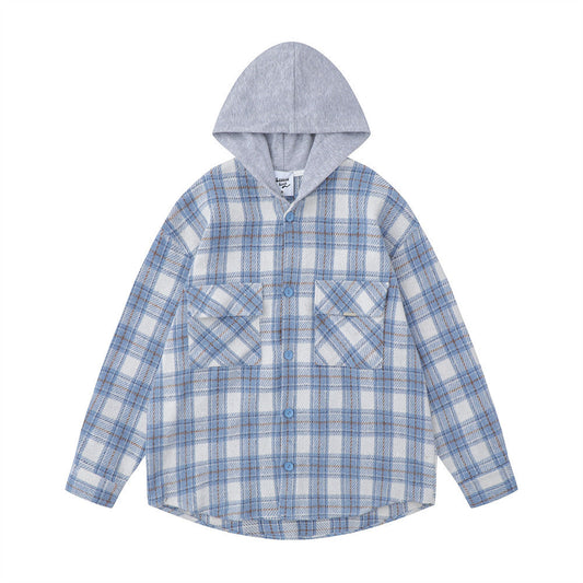 YAVIORA Plaid Hooded Shirt