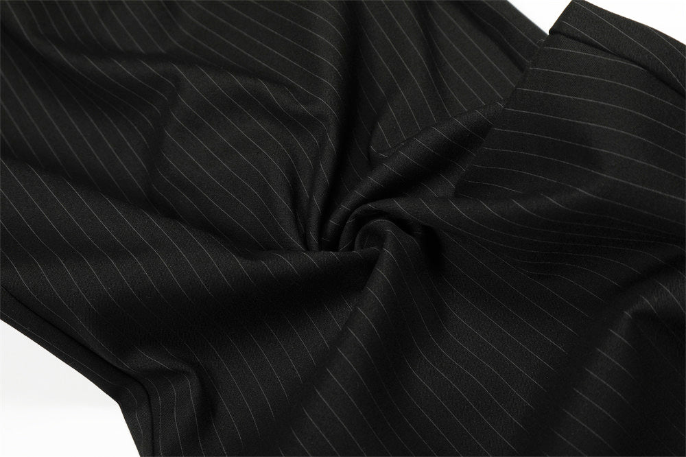 YAVIORA Gestreifte Plissehose