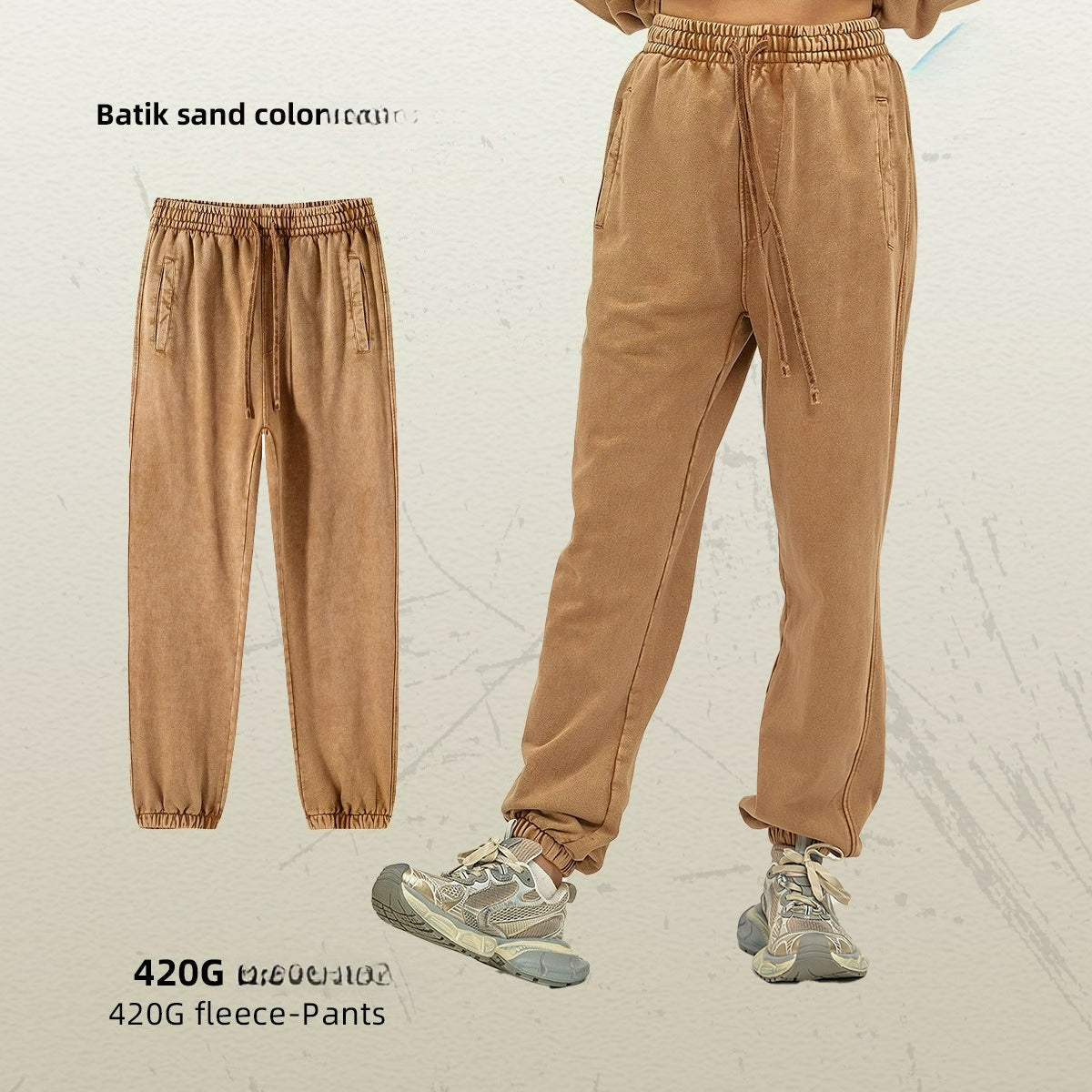 Yaviora Batik Distressed Loose Fit Trousers