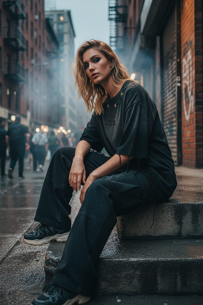 3/4 angle sitting