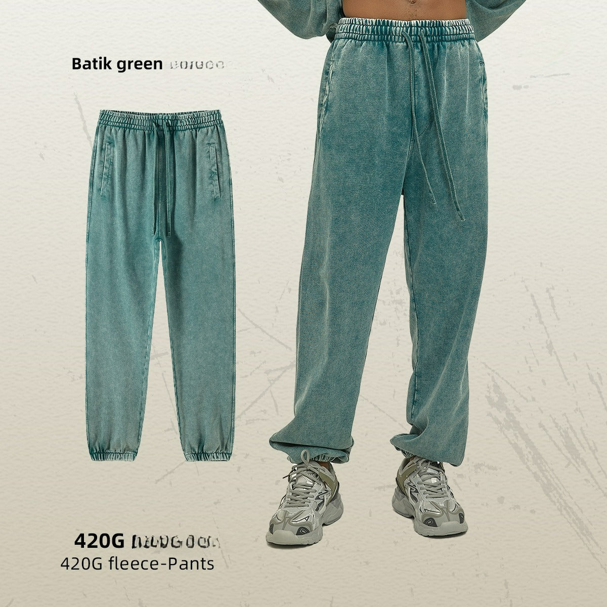 Yaviora Batik Distressed Loose Fit Trousers