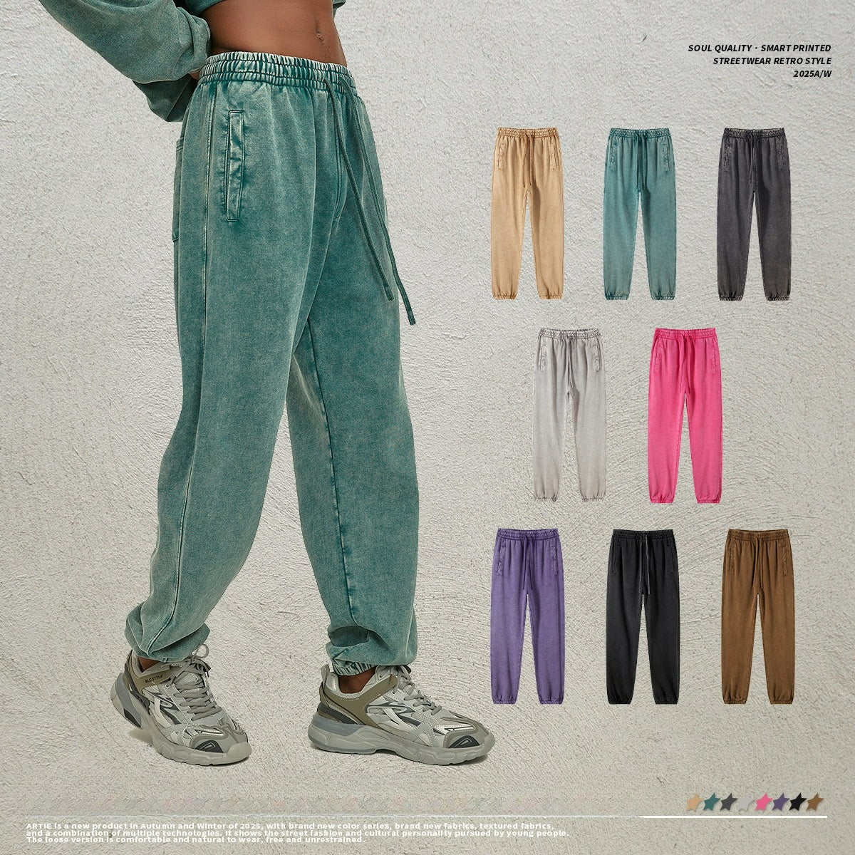 Yaviora Batik Distressed Loose Fit Trousers