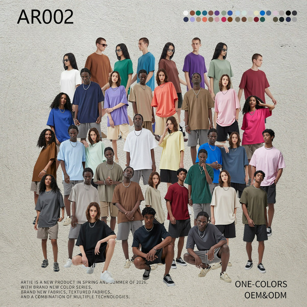 Yaviora 230G Double Yarn Pure Cotton Short-Sleeve T-Shirt