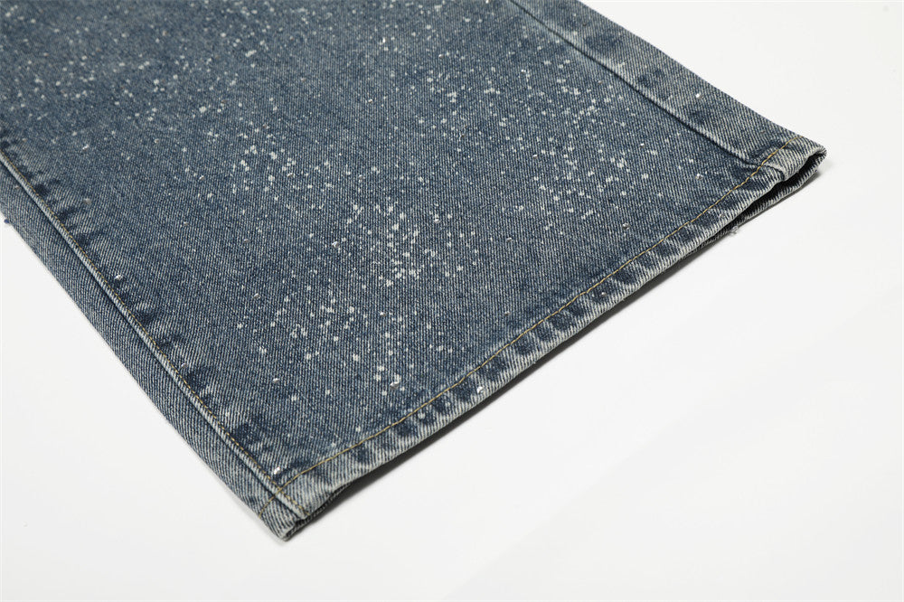 YAVIORA Rhinestone Straight Jeans
