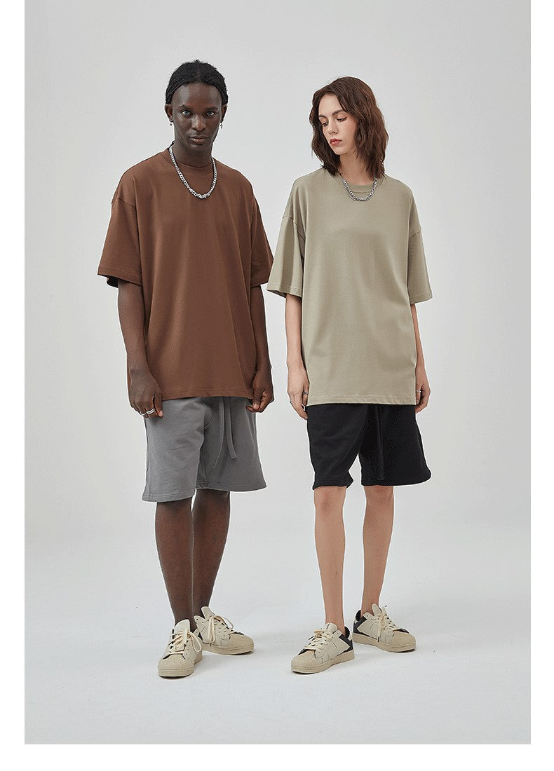 Yaviora 230G Double Yarn Pure Cotton Short-Sleeve T-Shirt