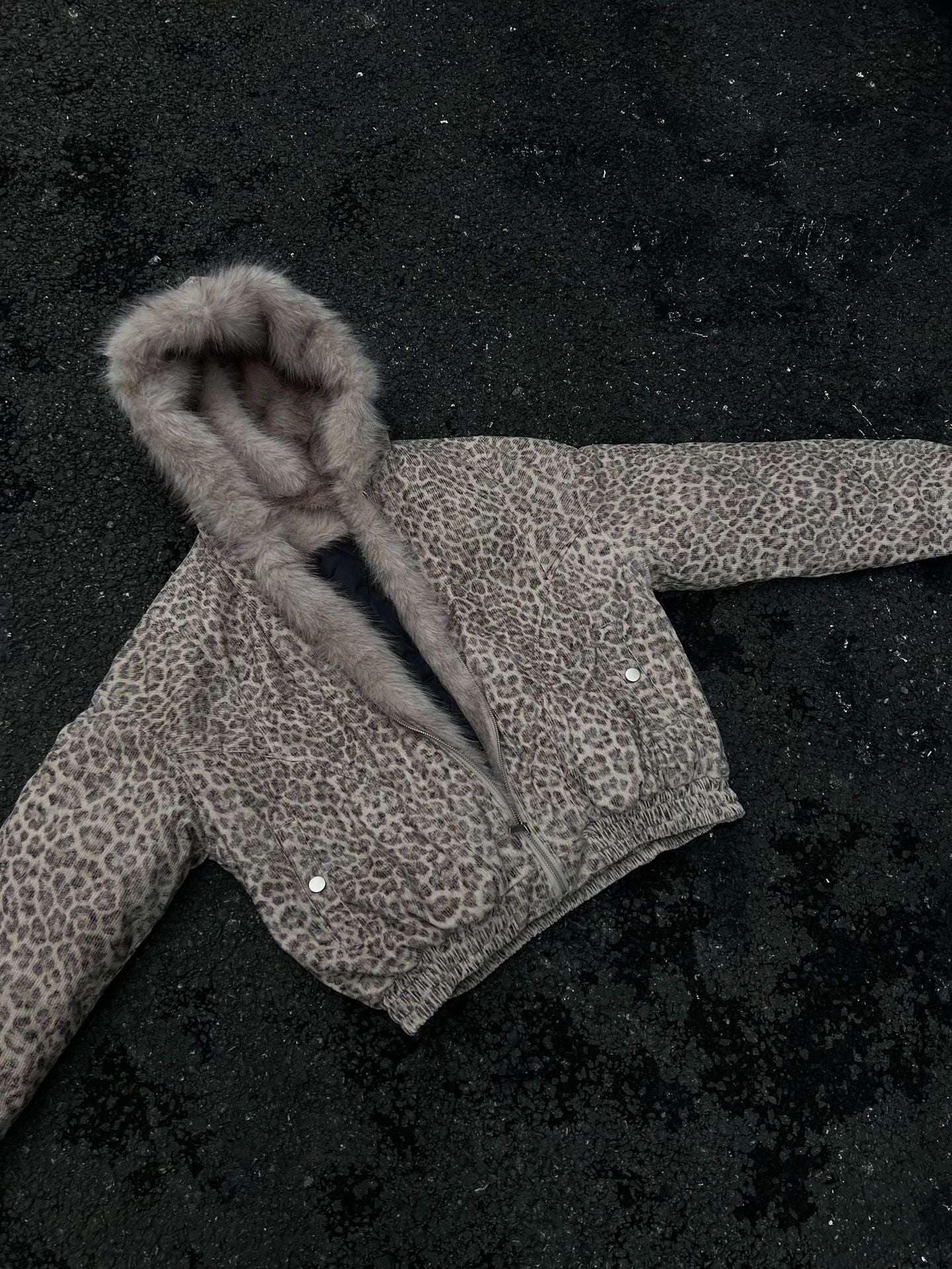 YAVIORA Leopard Print Puffer