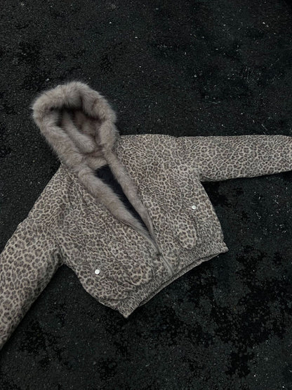 YAVIORA Leopard Print Puffer
