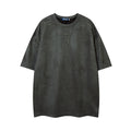 YAVIORA Besticktes Wildleder-T-Shirt
