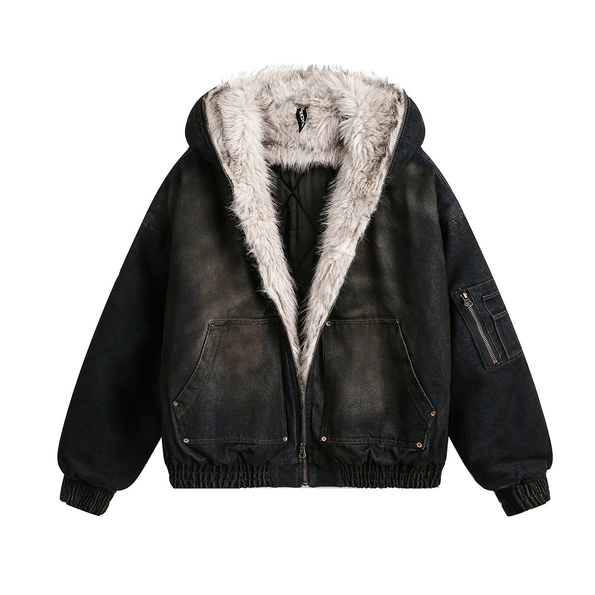 YAVIORA Denim Puffer Jacket