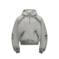 YAVIORA Wasteland Style Washed and Dirty Hooded Sweatshirt