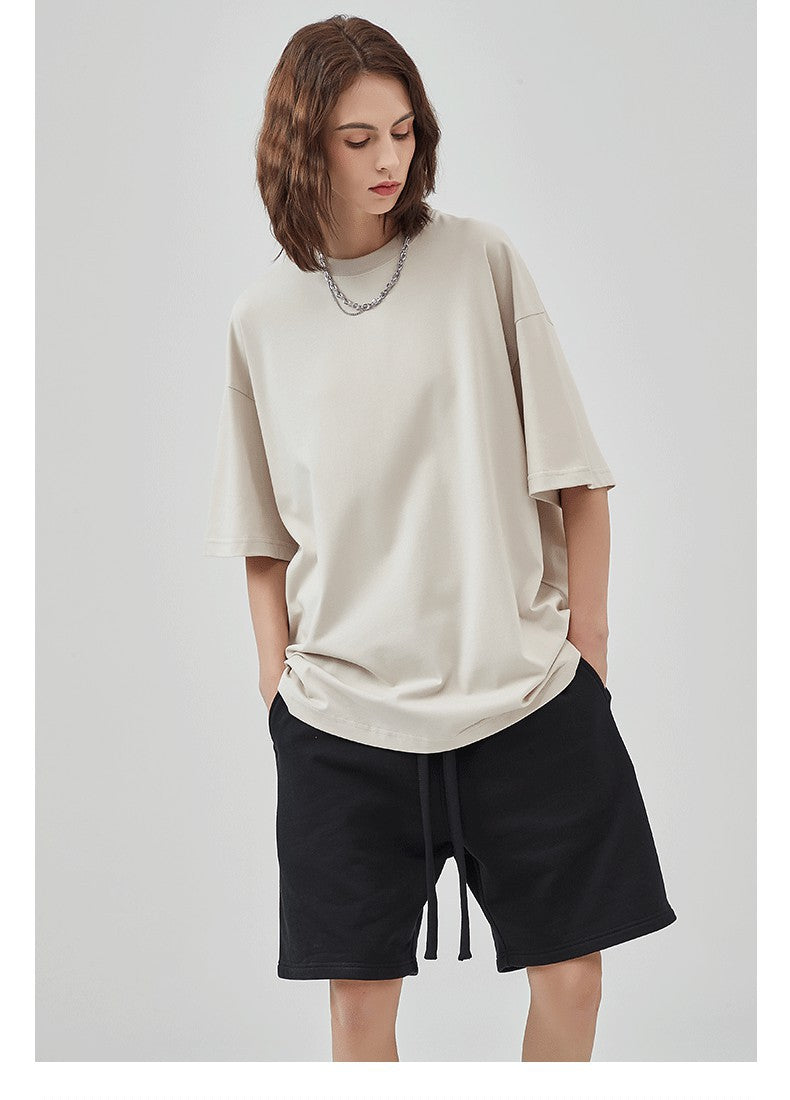 Yaviora 230G Double Yarn Pure Cotton Short-Sleeve T-Shirt