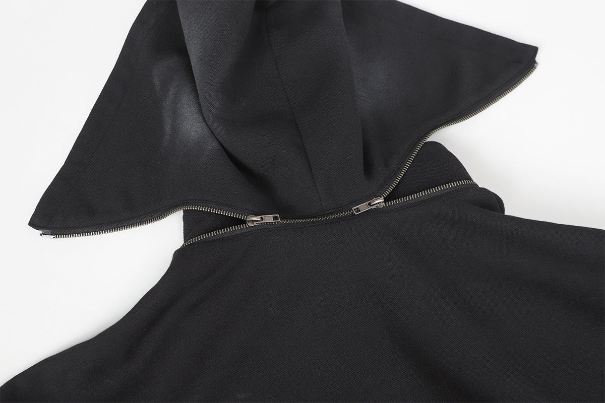 YAVIORA Wasteland Style Washed and Dirty Hooded Sweatshirt