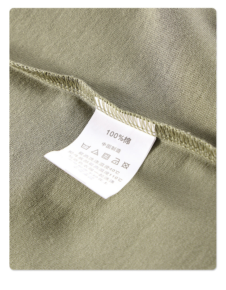 Yaviora 230G Double Yarn Pure Cotton Short-Sleeve T-Shirt