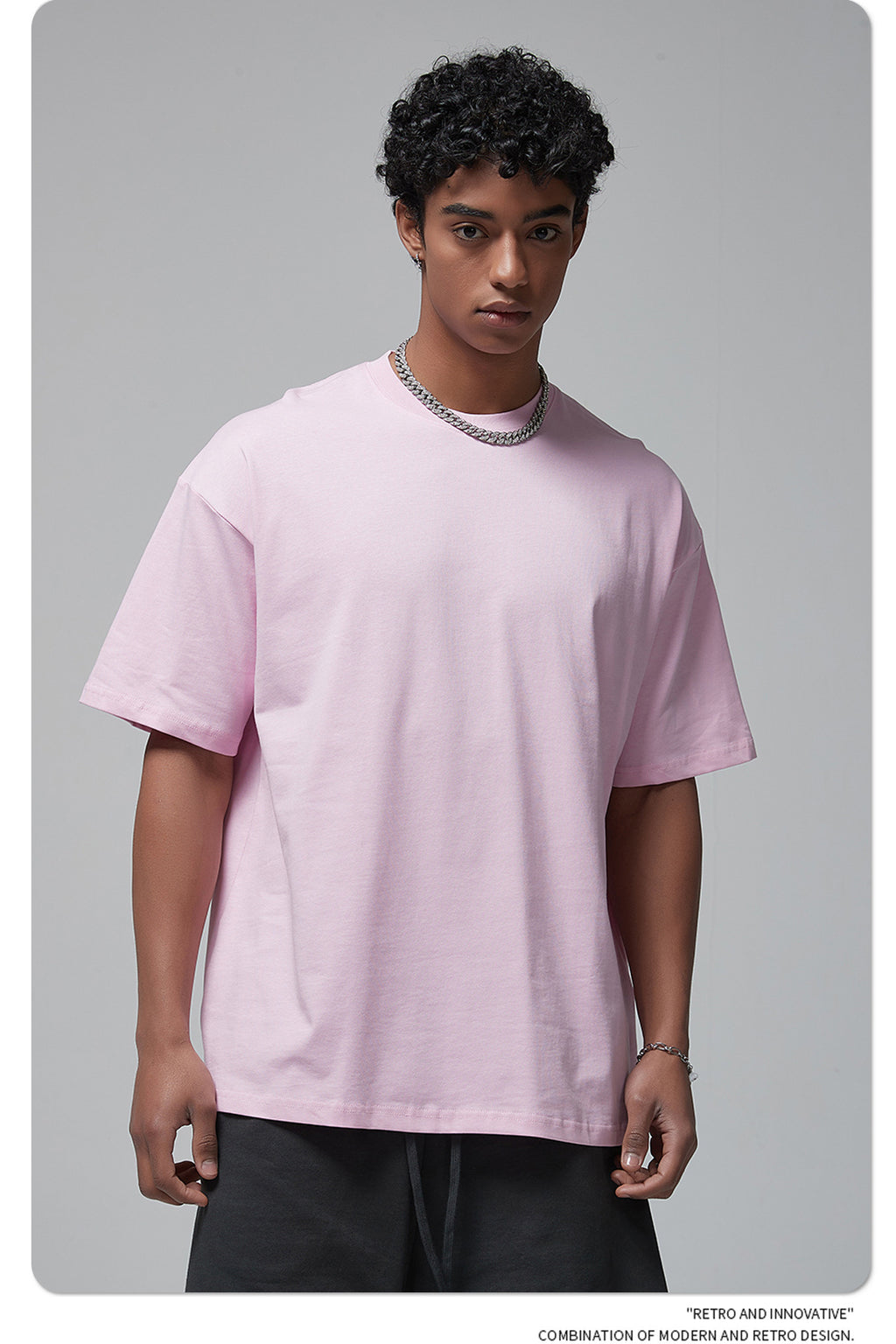 Yaviora 230G Double Yarn Pure Cotton Short-Sleeve T-Shirt