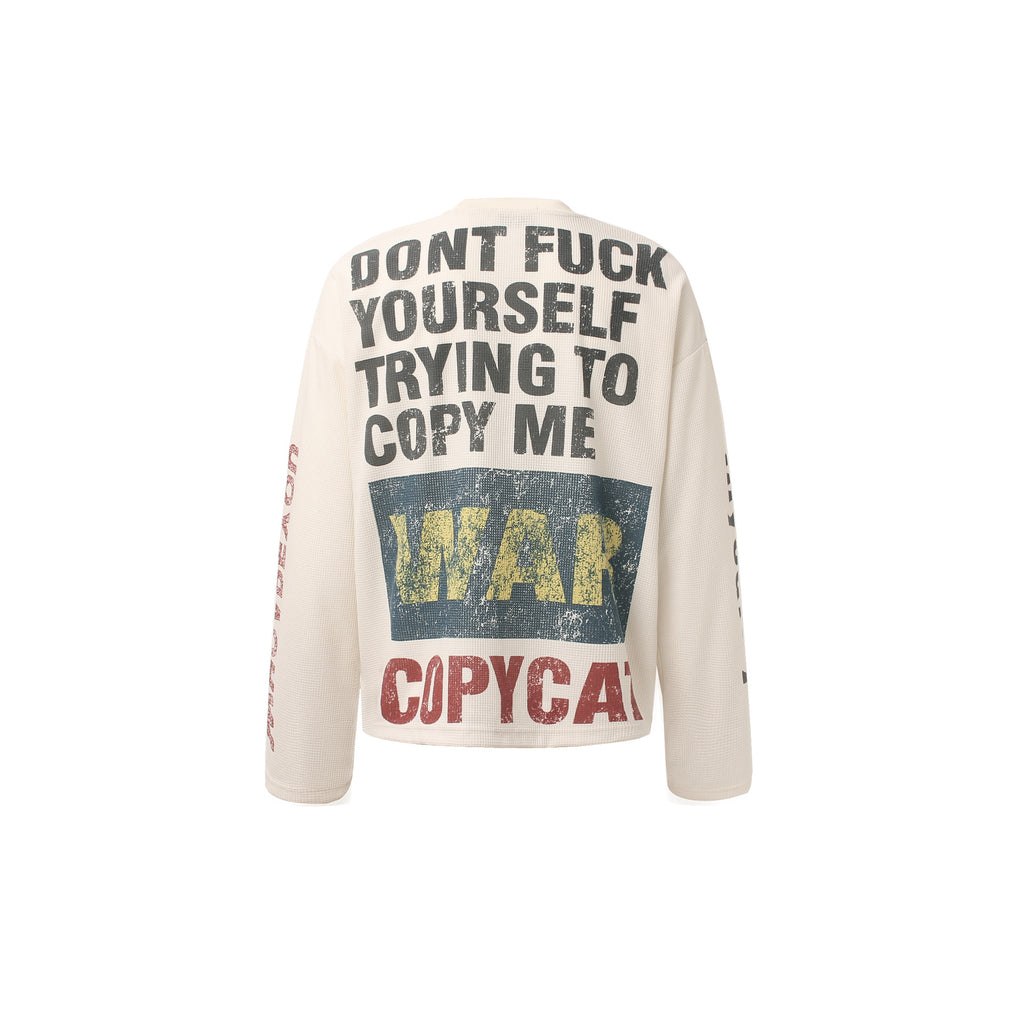 YAVIORA MENT INFANT DONT FUC YOURSELF  Waffle Long-Sleeve T-Shirt
