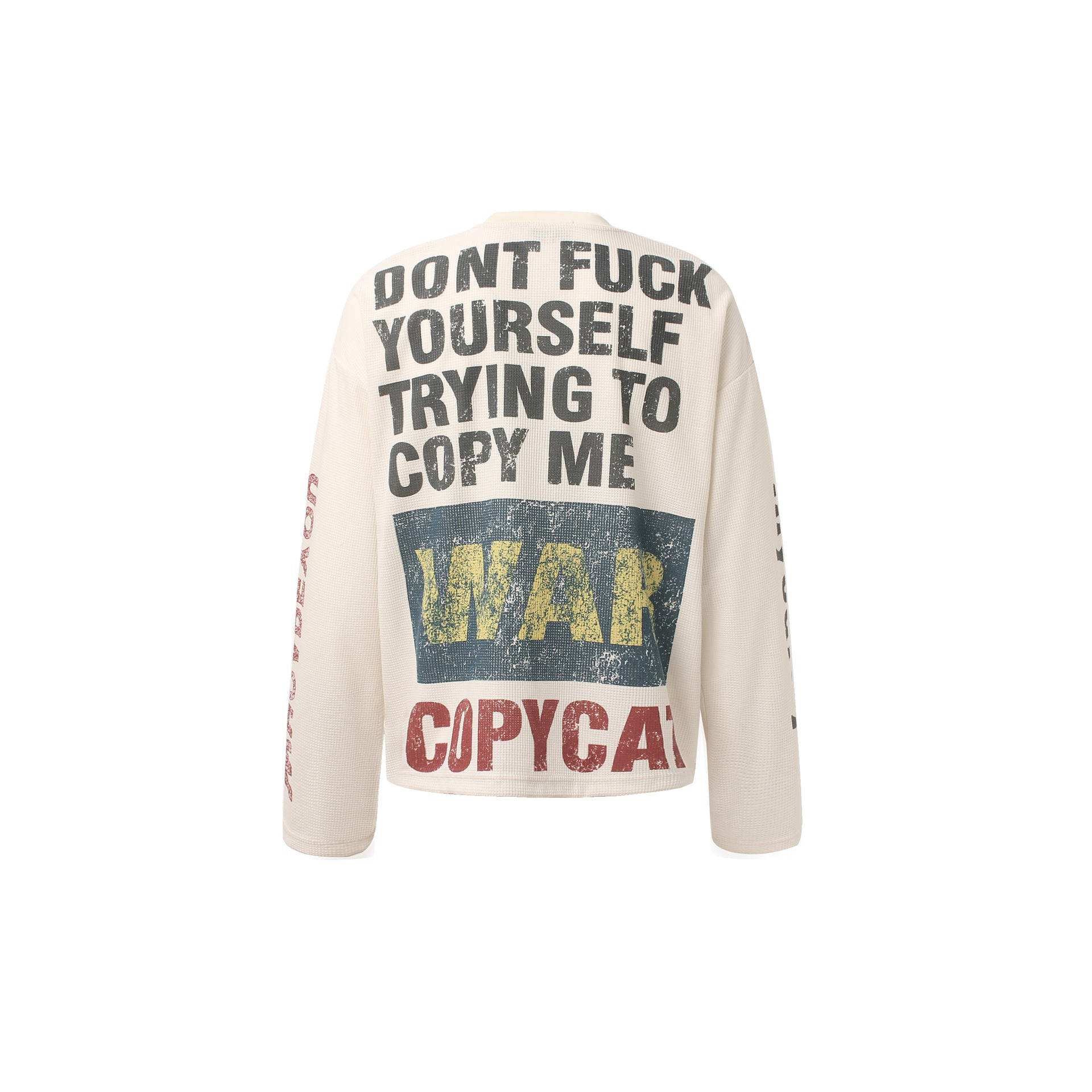 YAVIORA MENT INFANT DONT FUC YOURSELF  Waffle Long-Sleeve T-Shirt