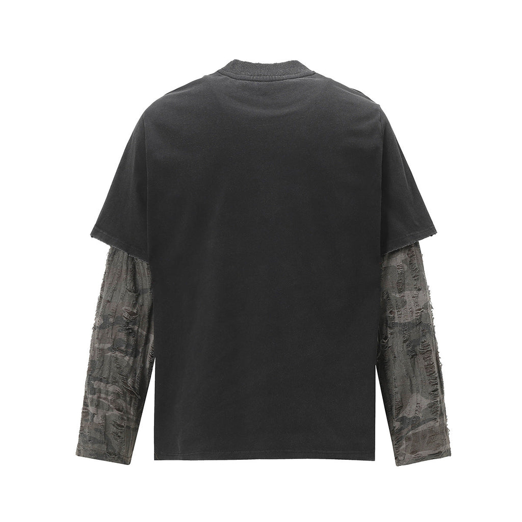 YAVIORA Distressed Layered Longsleeve