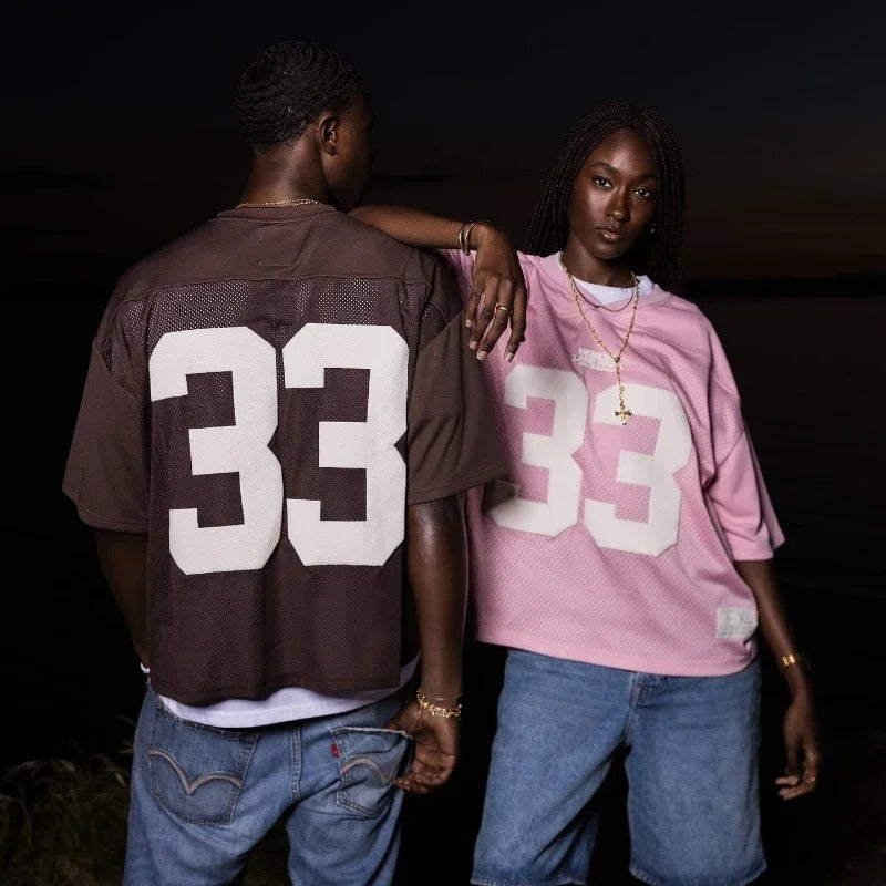 Retro Sports Jersey T-Shirt with Number Print – Streetwear Style