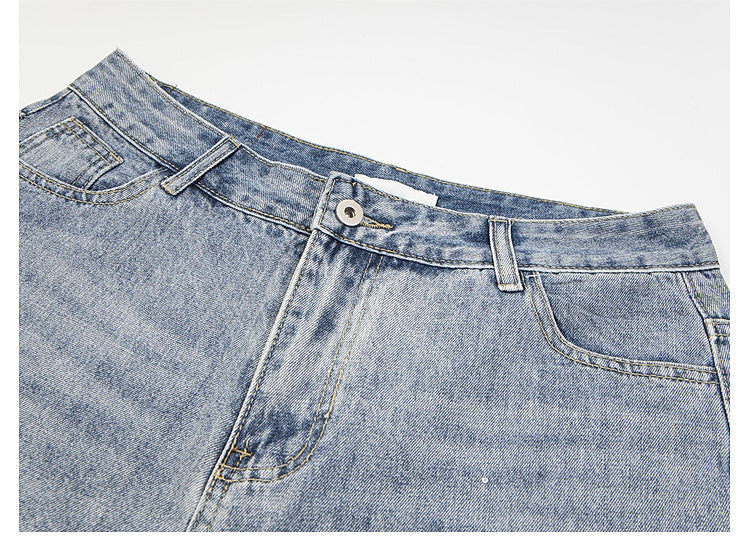 YAVIORA Strass-Weite Jeans