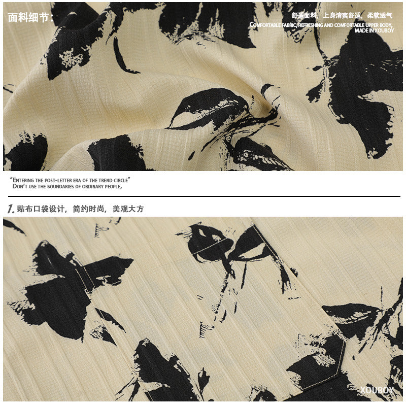 Yaviora Vintage Floral Print Shirt