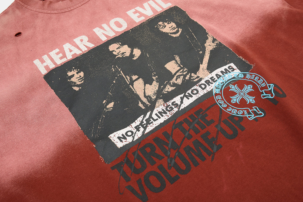 YAVIORA "Hear No Evil" Gradient T-Shirt