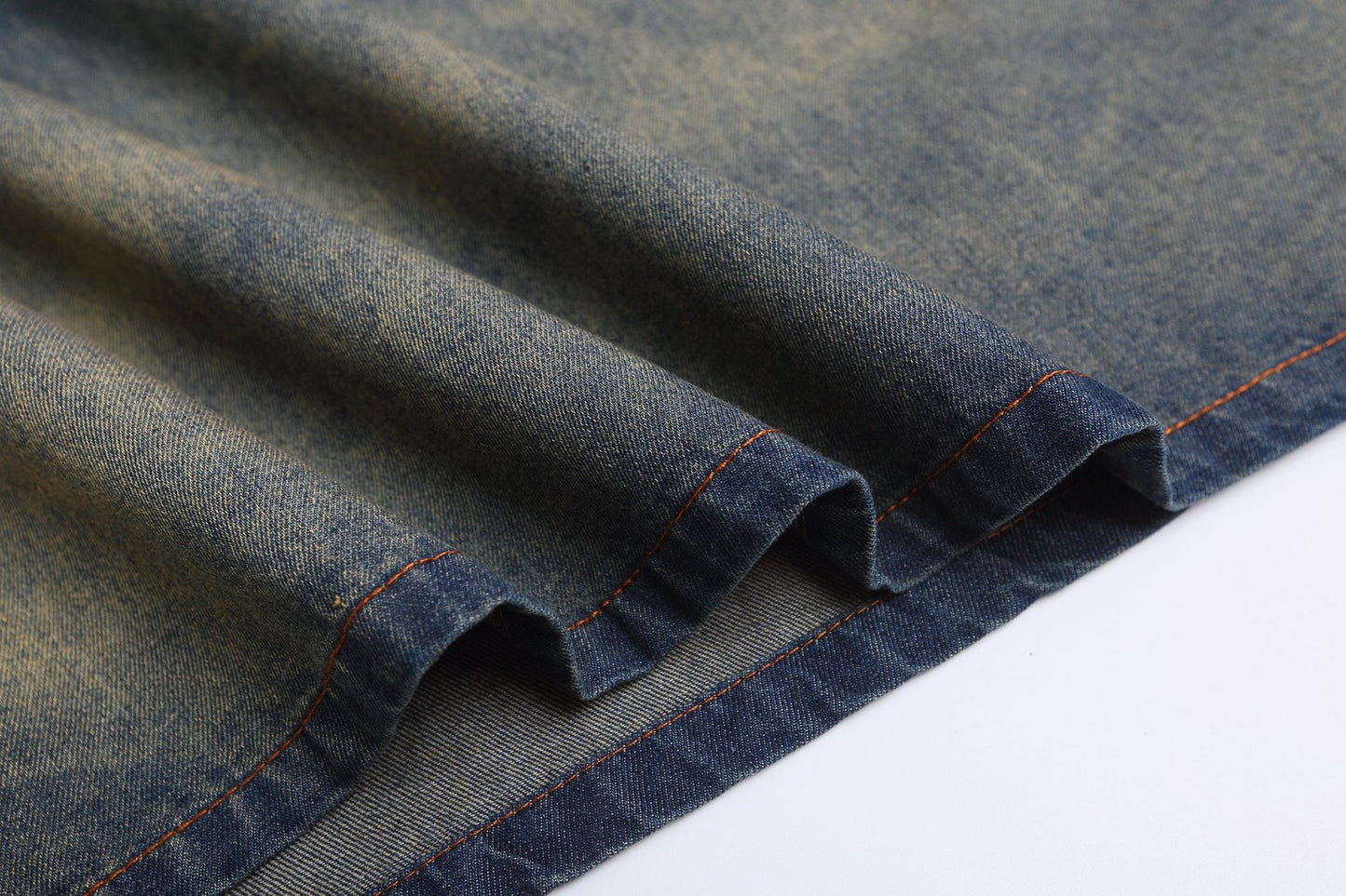 YAVIORA Towel Embroidered Denim Tee
