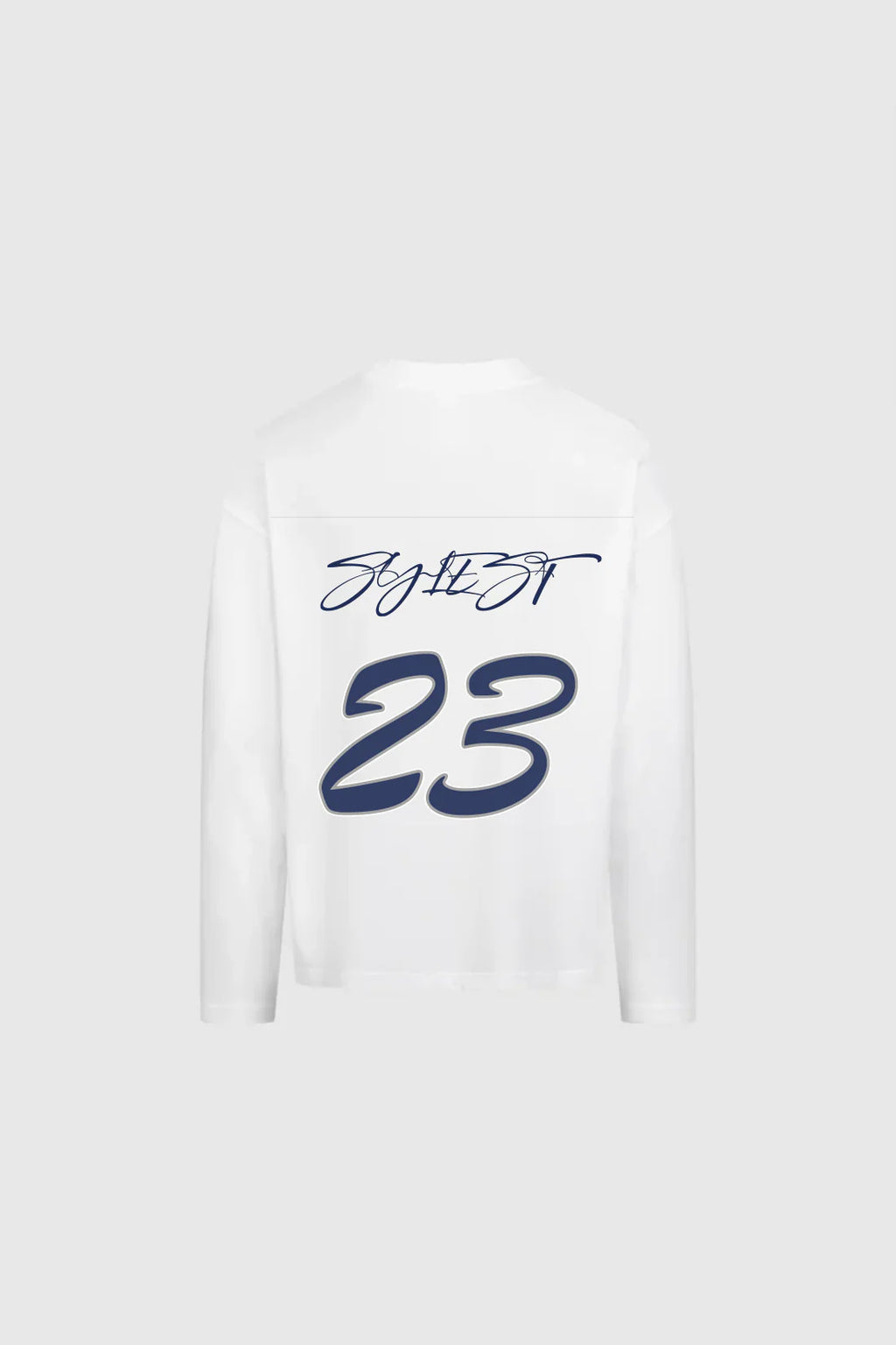 Y2K Hip-Hop Style Crewneck T-Shirt with Puff-Print Number 23