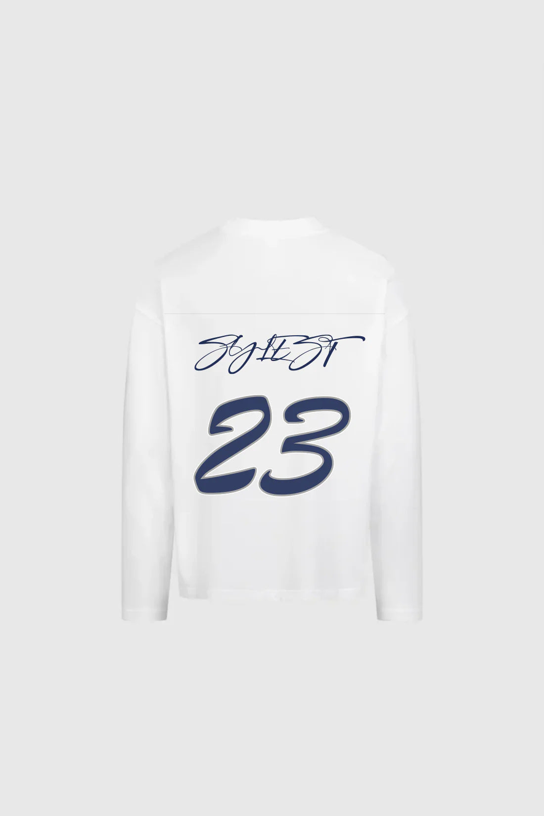 Y2K Hip-Hop Style Crewneck T-Shirt with Puff-Print Number 23