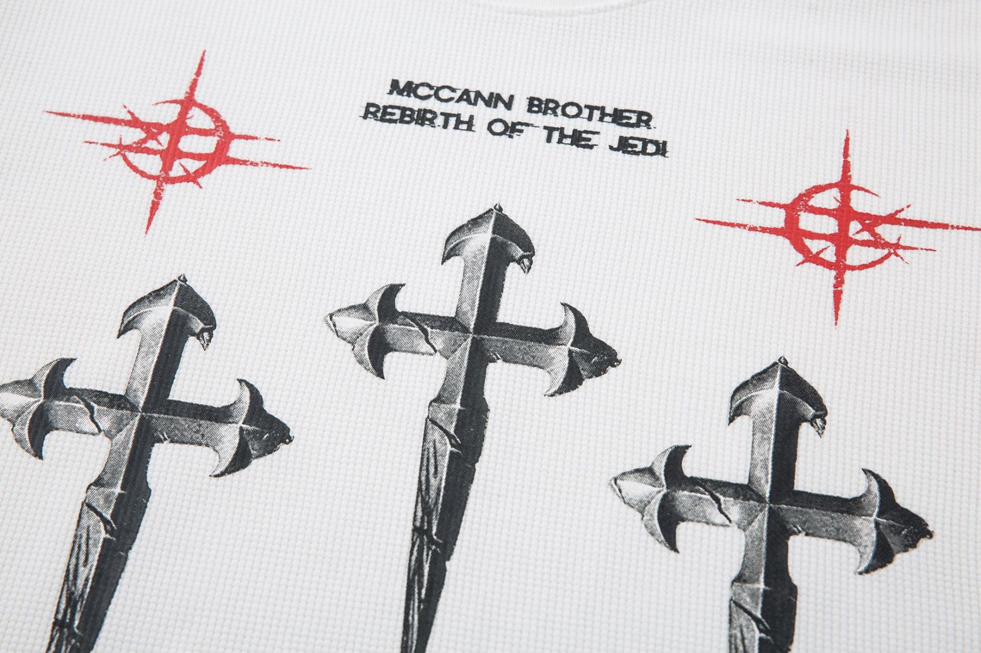 YAVIORA Dark Aesthetic Long-Sleeve Cross T-Shirt