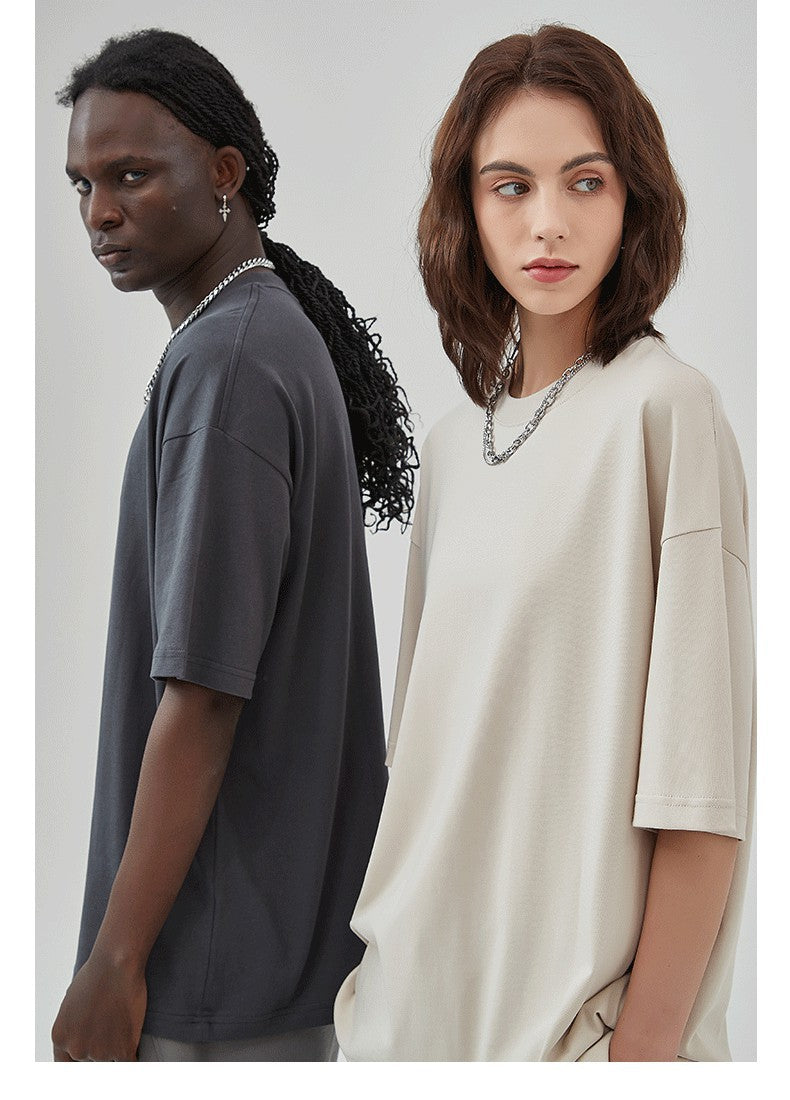 Yaviora 230G Double Yarn Pure Cotton Short-Sleeve T-Shirt