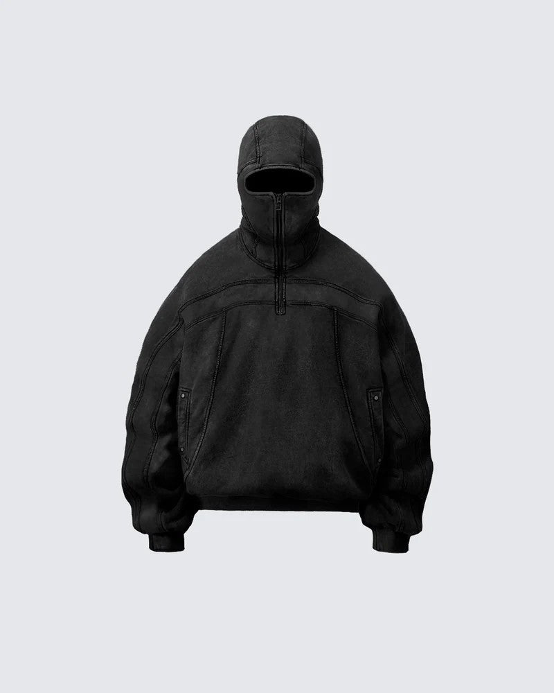 YAVIORA Kapuzenpullover mit durchgehendem Reißverschluss