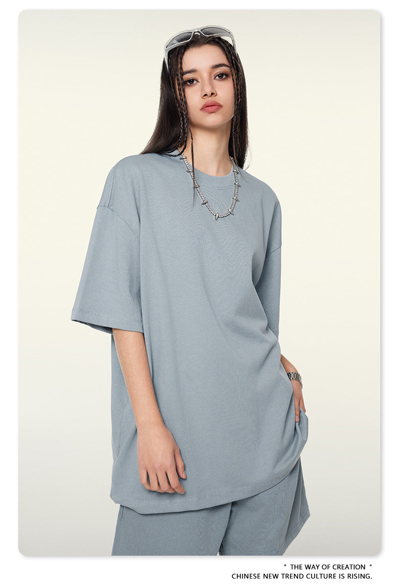 Yaviora Summer American Style Solid Color Loose T-Shirt