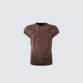 YAVIORA "Rebel" Raw-Edge Slim-Fit T-Shirt