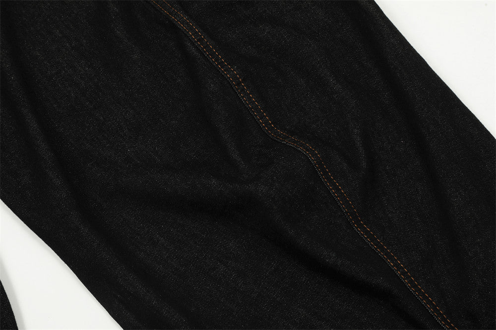 YAVIORA Jeans mit Kontrastnaht
