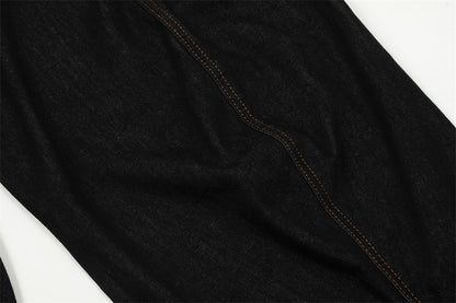 YAVIORA Jeans mit Kontrastnaht