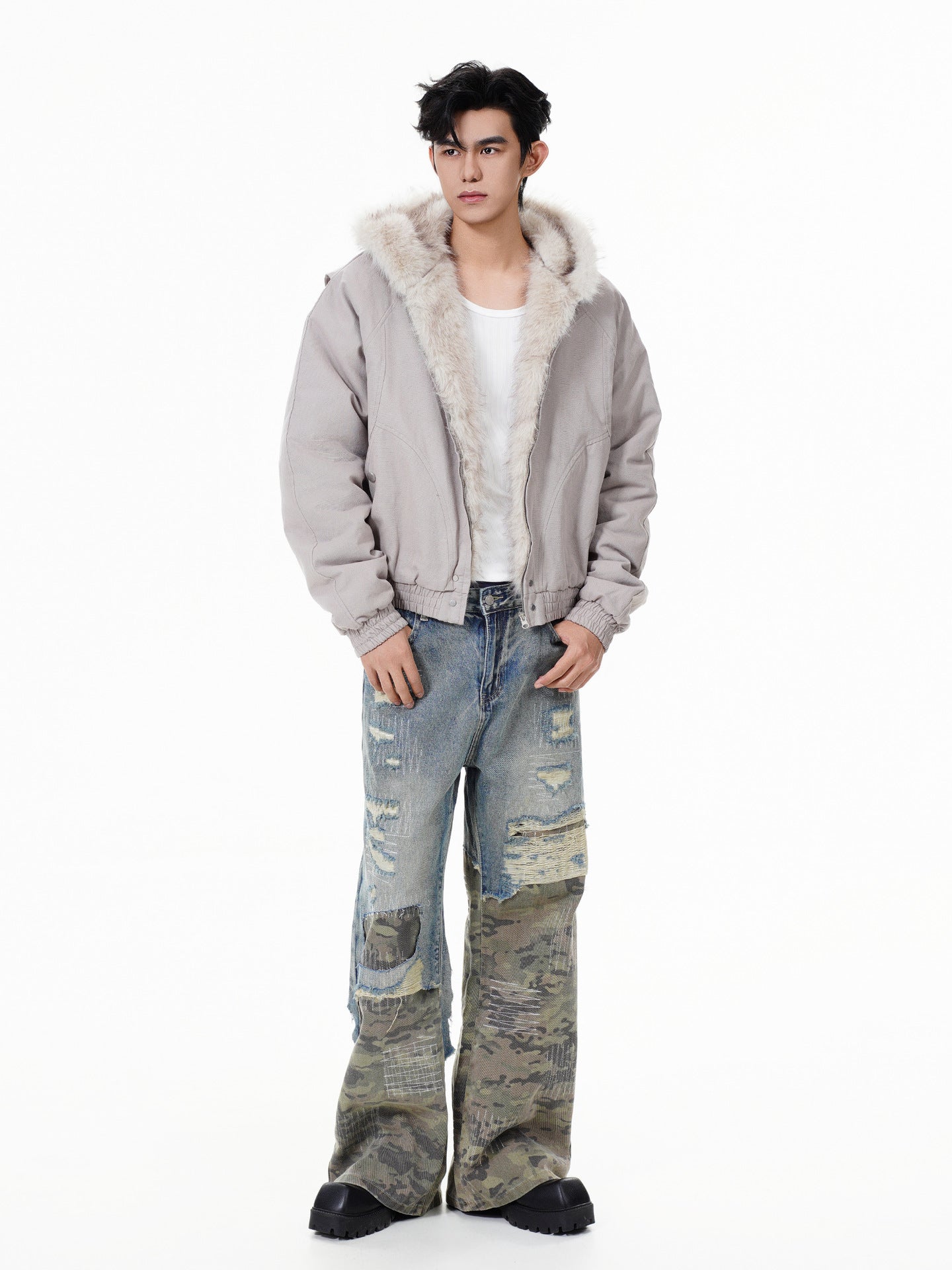 YAVIORA Eagle Hooded Puffer