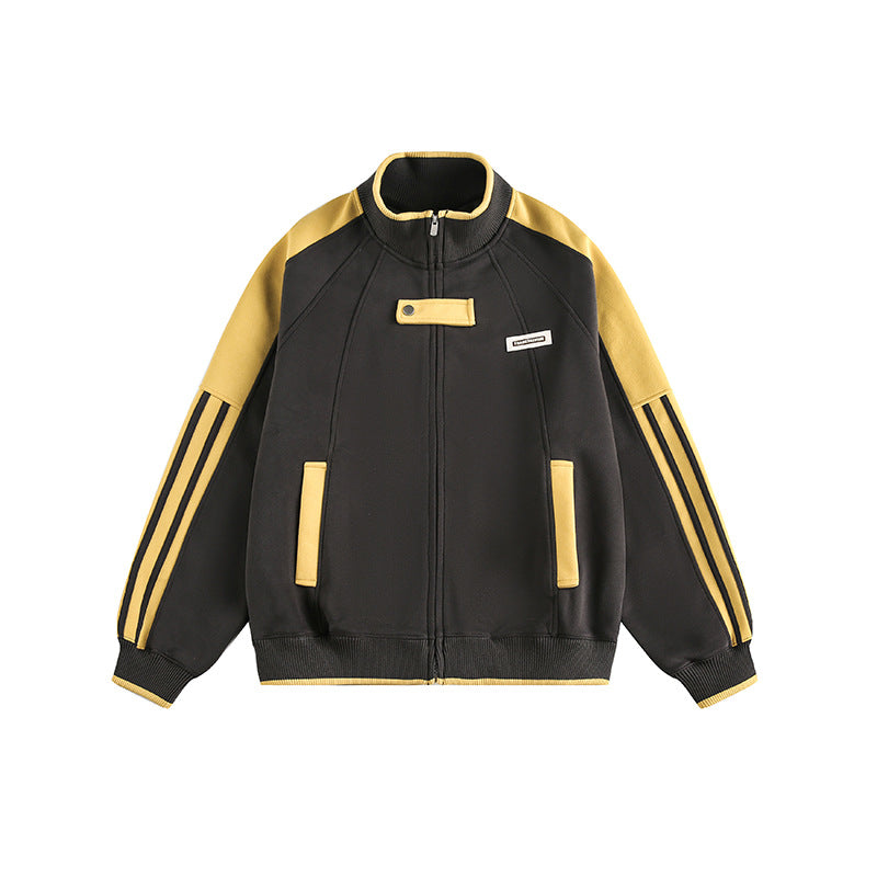YAVIORA Gestreifte College-Jacke