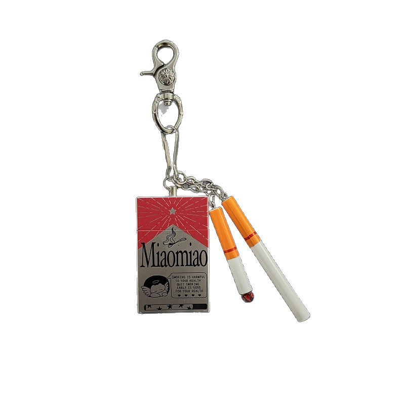 Vintage Cigarette Pack Portable Pocket Ashtray Keychain